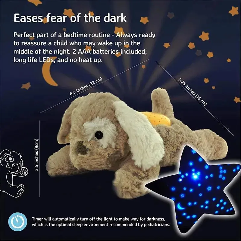 Cloud B - Calming Mini Nightlight Star Projector Dream Buddies, Grey Bunny - Image 3