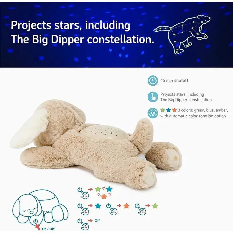 Cloud B - Calming Mini Nightlight Star Projector Dream Buddies, Grey Bunny - Image 5