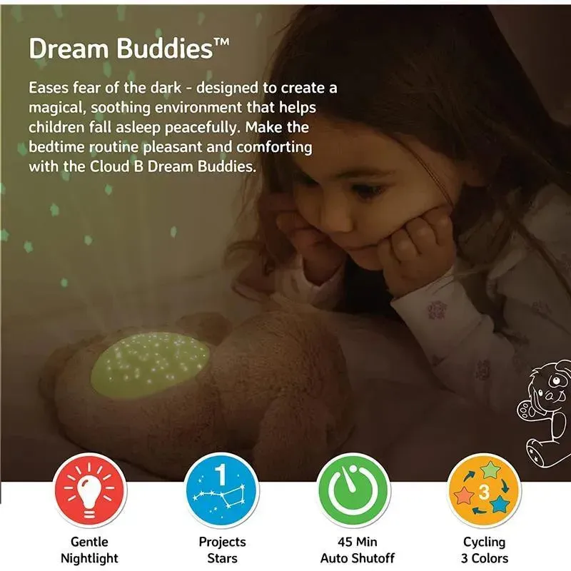 Cloud B - Calming Mini Nightlight Star Projector Dream Buddies, Grey Bunny - Image 6