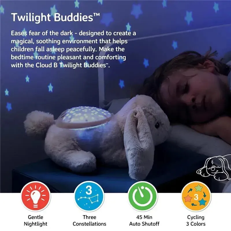 Cloud B - Calming Nightlight Star Projector, 3 Colors, 3 Constellations, Auto-Shutoff, Bunny - Image 5