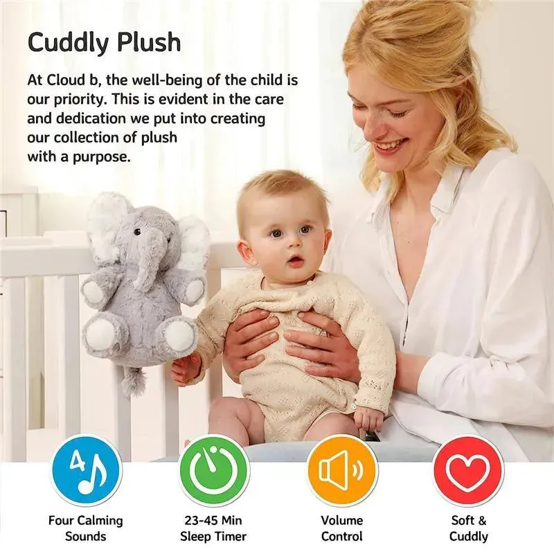 Cloud B - Sound Machine with White Noise Soothing Sounds, Elliot Elephant - Image 5