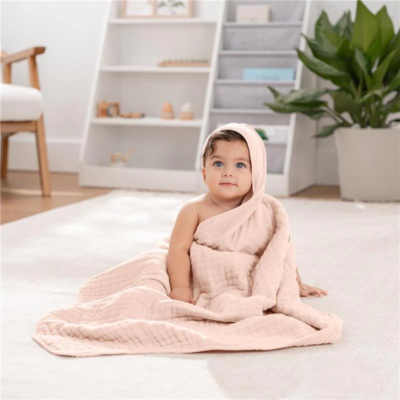Comfy Cubs - Hooded Baby Towels Sand - Image 4