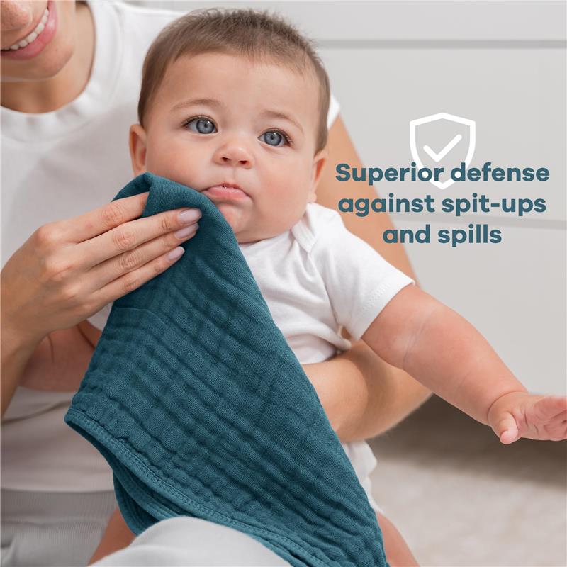 Comfy Cubs - Muslin Burp Cloths Multi Boy - Image 4