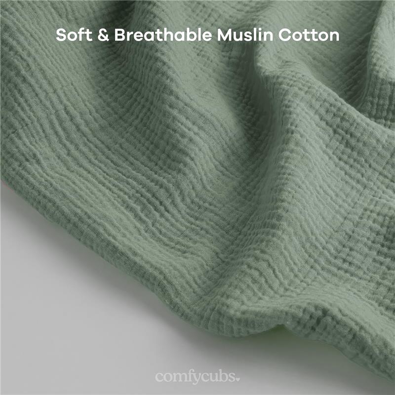 Comfy Cubs - Muslin Nursing Cover, Fern - Image 4