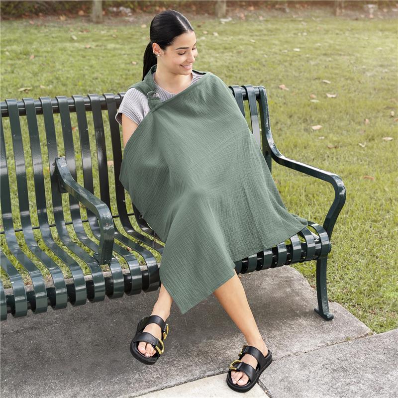 Comfy Cubs - Muslin Nursing Cover, Fern - Image 5