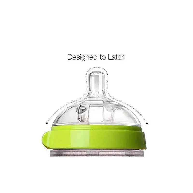 Comotomo - 7Pk Baby Bottle Bundle, Green - Image 5