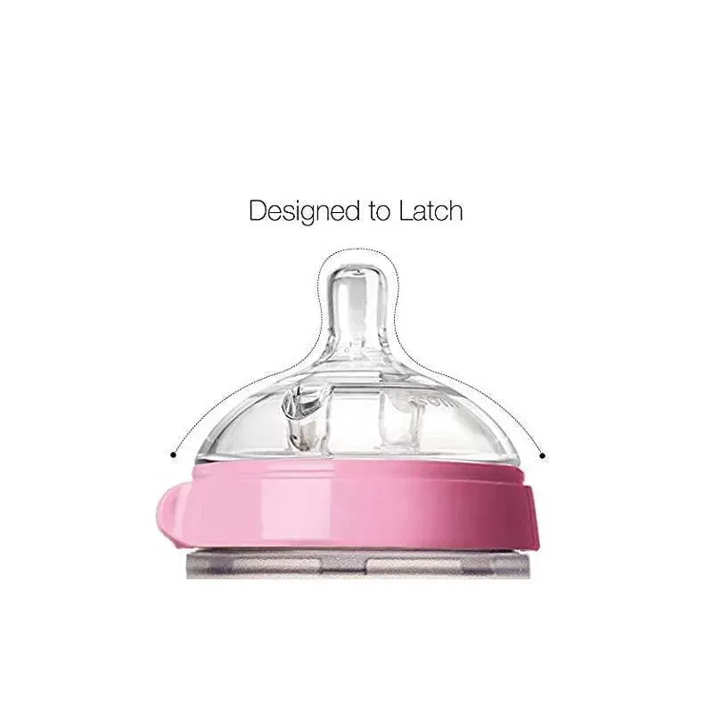Comotomo - 7Pk Baby Bottle Bundle, Pink - Image 3