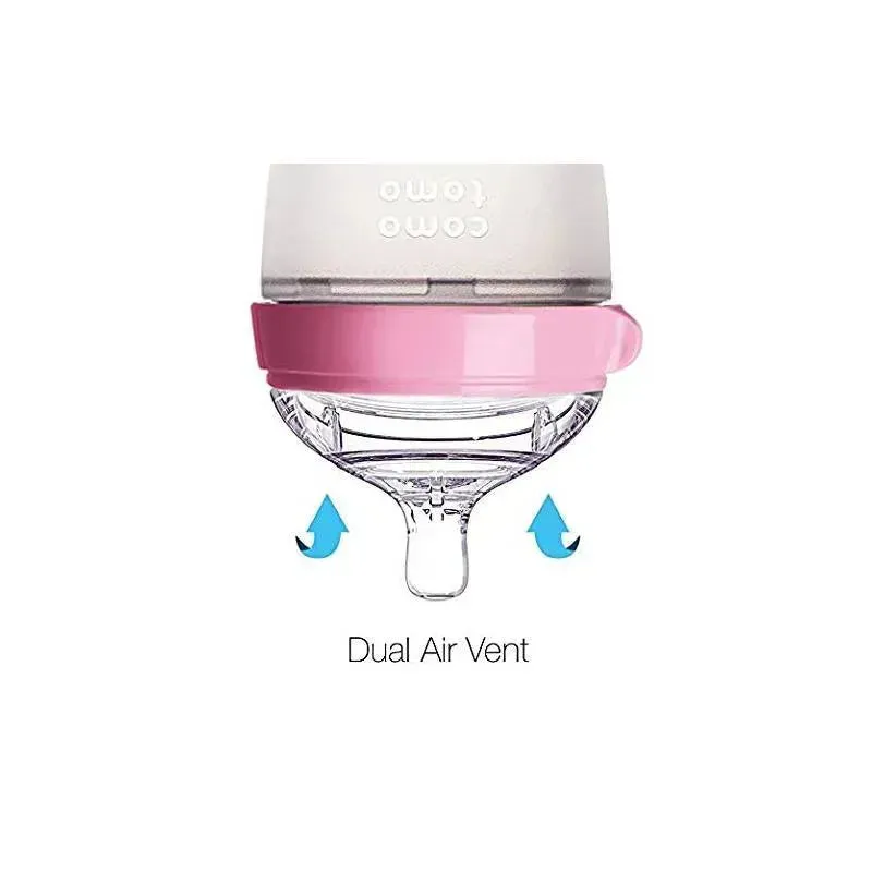 Comotomo - 7Pk Baby Bottle Bundle, Pink - Image 4