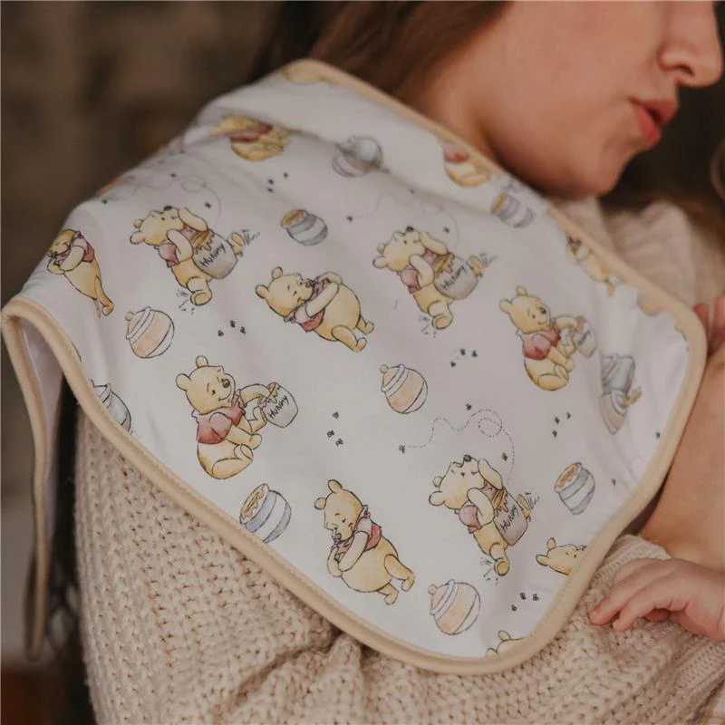 Copper Pearl - 3Pk Baby Burp Cloth Large Absorbent Triple Layer Gift Set Hundred Acre Wood - Image 4