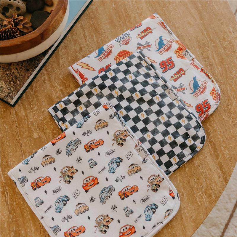Copper Pearl 3Pk Disney Pixar Cars Burp Cloth Set - Image 2