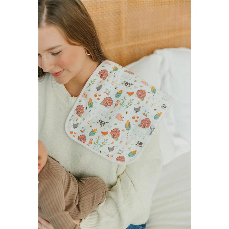 Copper Pearl - 3Pk Premium Baby Burp Cloths Farmstead Set - Image 6