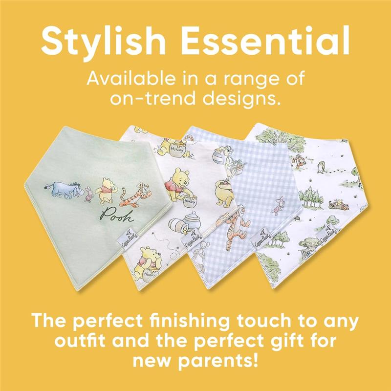 Copper Pearl - 4Pk Baby Bandana Drool Bibs Set Hundred Acre Wood - Image 6