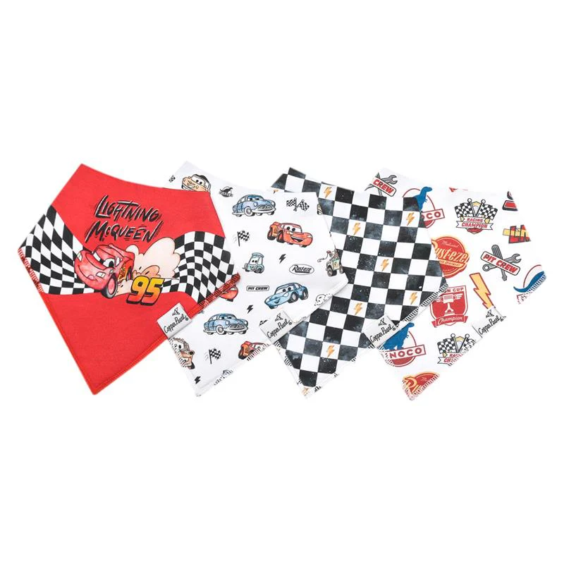 Copper Pearl 4Pk Disney Pixar Cars Bandana Bib Set