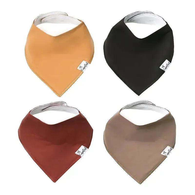 Copper Pearl - 4Pk Dune Baby Bandana Drool Bibs