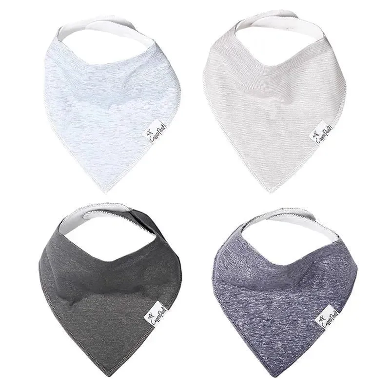 Copper Pearl - 4Pk Lennon Baby Bandana Drool Bibs
