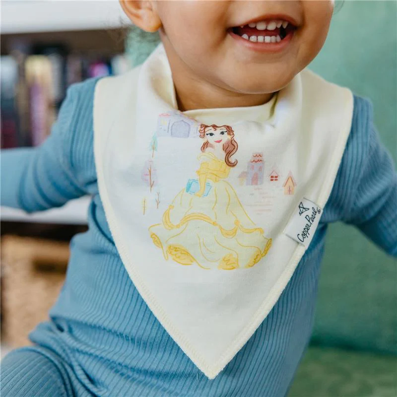 Copper Pearl - 6Pk Disney Princess Bandana Bib Set - Image 3