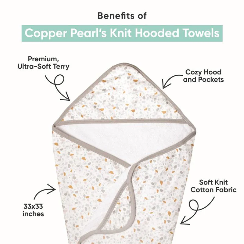 Copper Pearl - Hooded Bath Towels Premium Knit, Rufus - Image 2