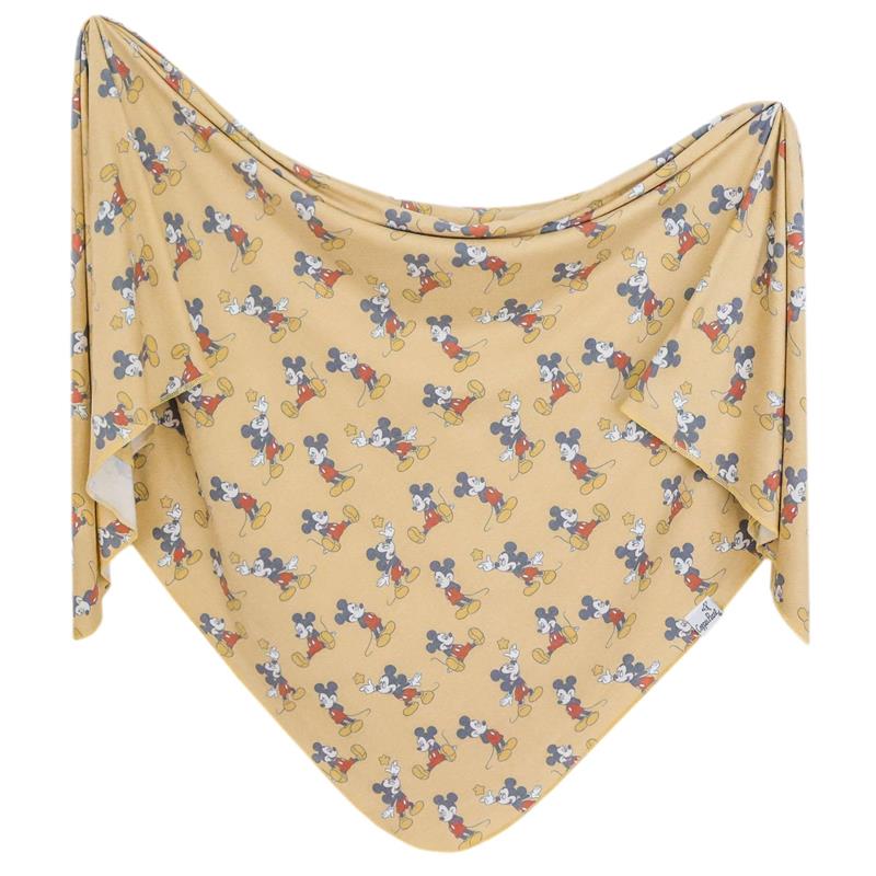 Copper Pearl - Large Premium Knit Baby Swaddle Receiving Blanket Enchanted Friends