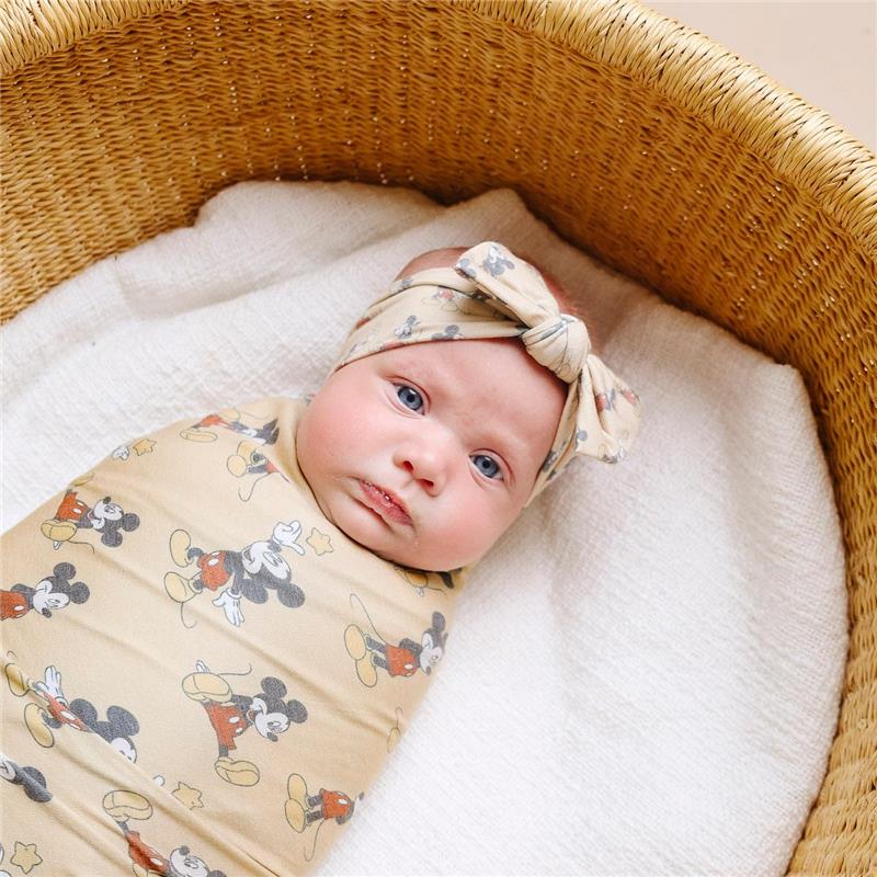 Copper Pearl - Large Premium Knit Baby Swaddle Receiving Blanket Enchanted Friends - Image 2