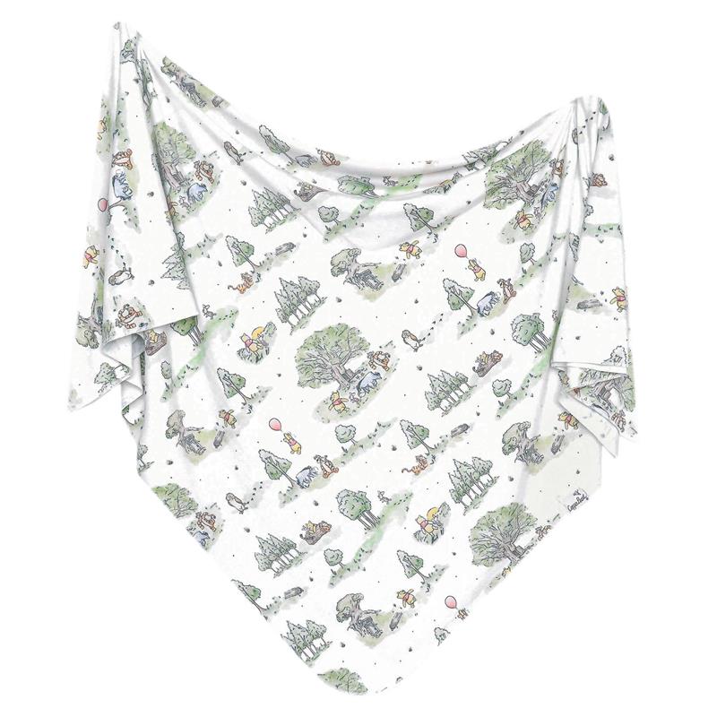 Copper Pearl - Large Premium Knit Baby Swaddle Receiving Blanket Hundred Acre Wood