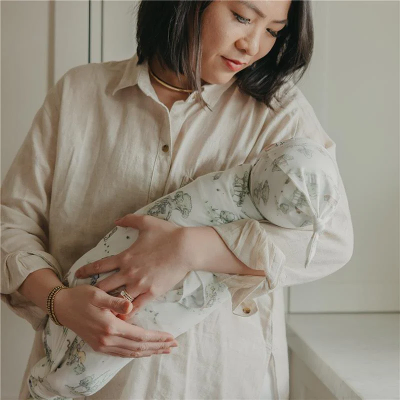 Copper Pearl - Large Premium Knit Baby Swaddle Receiving Blanket Hundred Acre Wood - Image 7