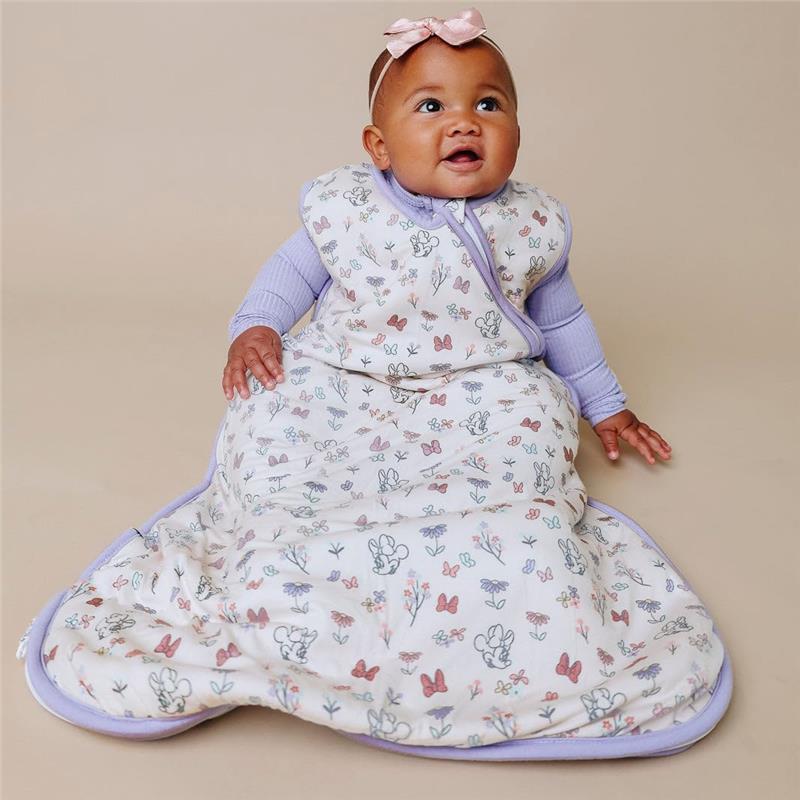 Copper Pearl - Premium 3-Layer Knit Sleep Bag 1.0 TOG, Minnie Mouse's Bowquet - Image 4