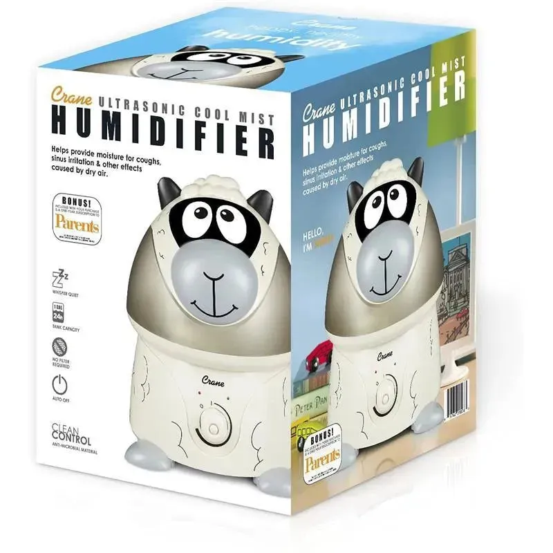 Crane Adorable 1 Gal. Ultrasonic Cool Mist Humidifier Sheep - Image 3