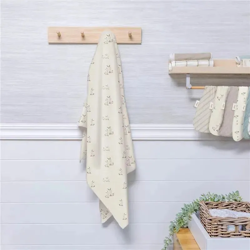 Crane - Baby 100% Organic Cotton Bunny Single Baby Swaddle Wrap - Image 4