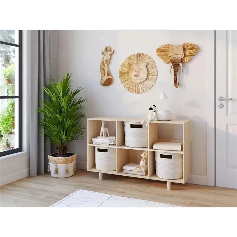 Crane - Baby Fabric Storage Bin for Nursery and Toddlers, Toy Storage for Boys and Girls, Boho - Image 3