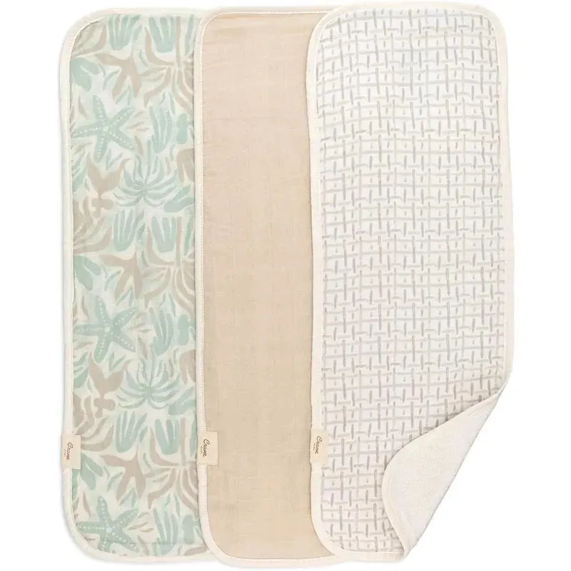 Crane Bedding - Cove 3-Pc. Baby Burp Cloth Set, Beach Life