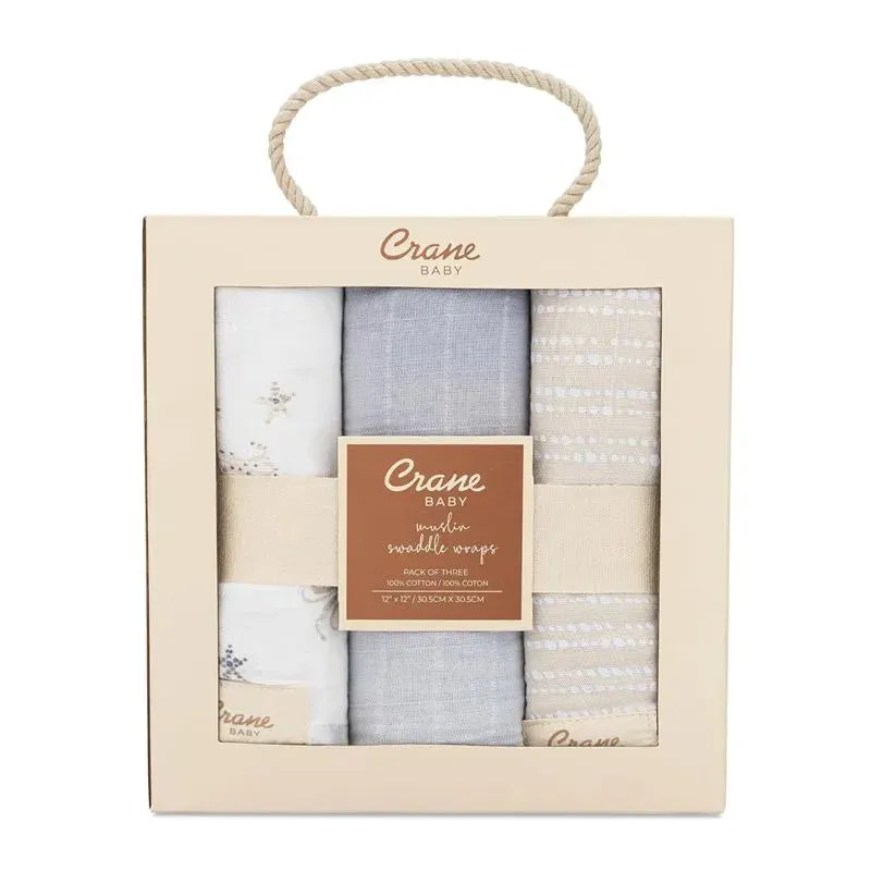 Crane Bedding - Cove 3-Pc. Swaddle Set, Sea Life - Image 3