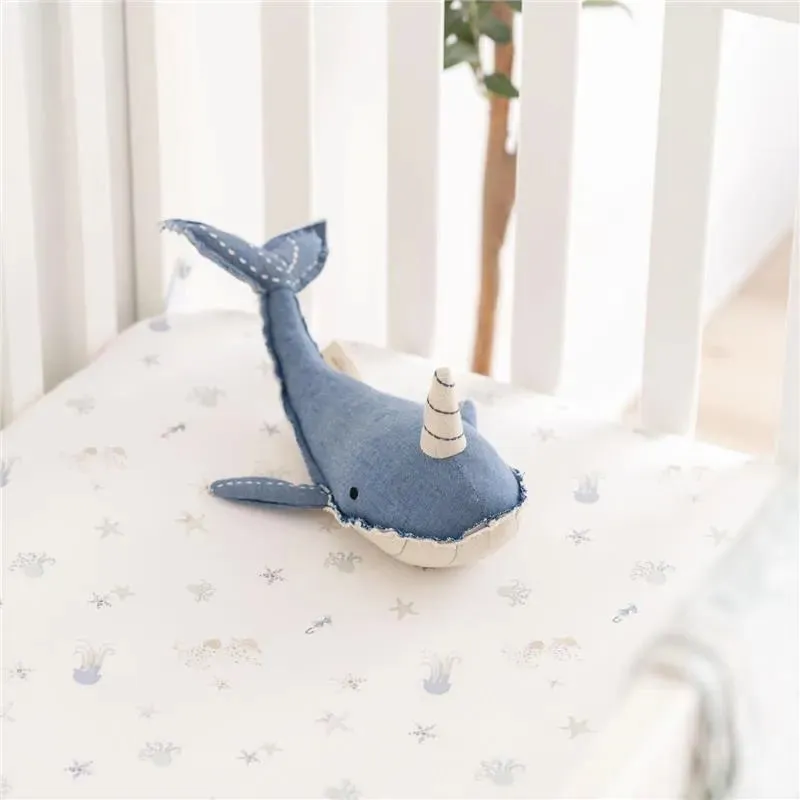 Crane Bedding - Cove Fitted Crib Sheet, Sea Life - Image 4