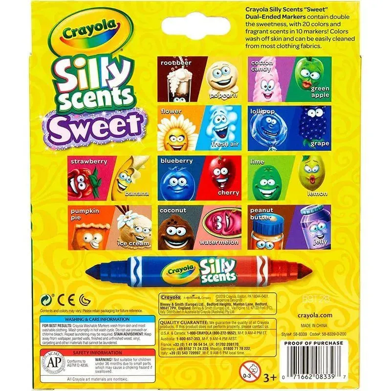 Crayola - 10 Ct Silly Scents Sweet Dual-Ended Markers - Image 5