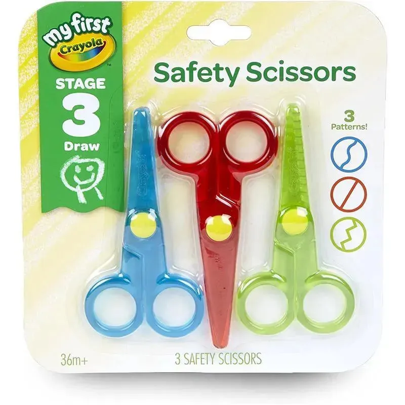 Crayola - My First Safety Scissors, Toddler Art Supplies, 3ct