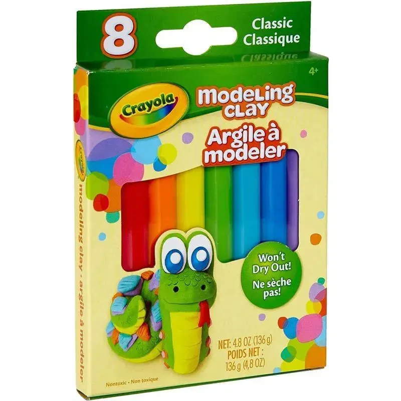 Crayola - 8 Ct Modeling Clay, Basic Assortment - Image 3