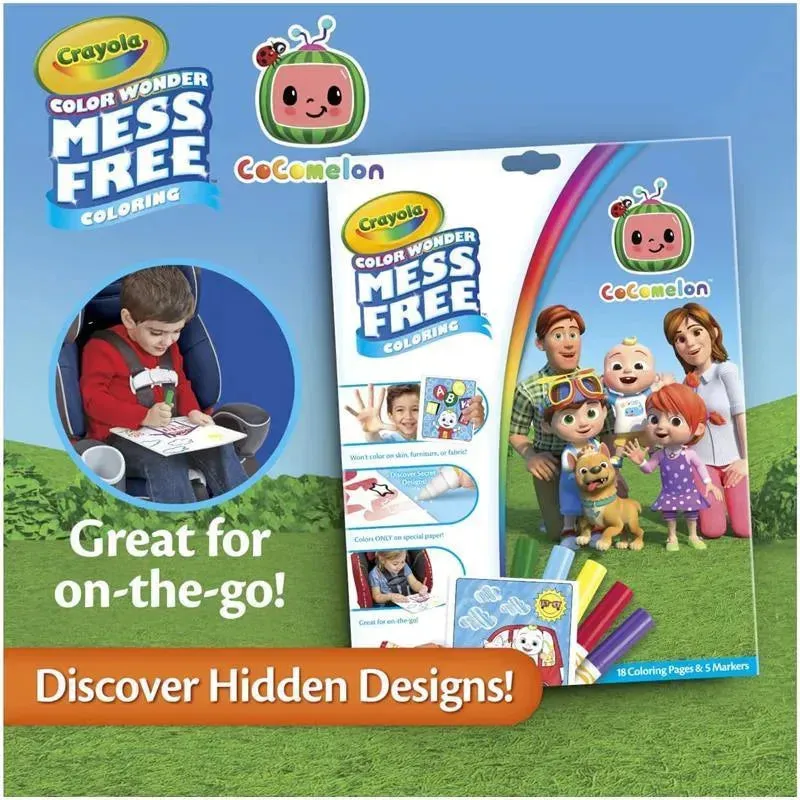 Crayola - Color Wonder Coloring Pad & Markers, Cocomelon - Image 4