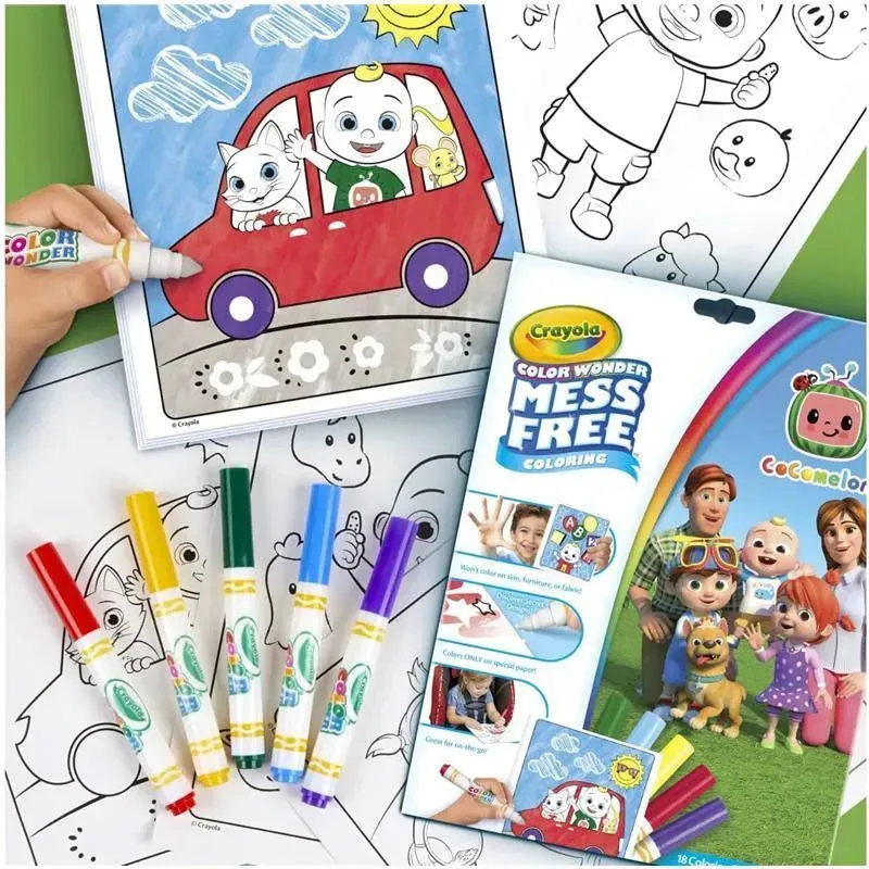 Crayola - Color Wonder Coloring Pad & Markers, Cocomelon - Image 5