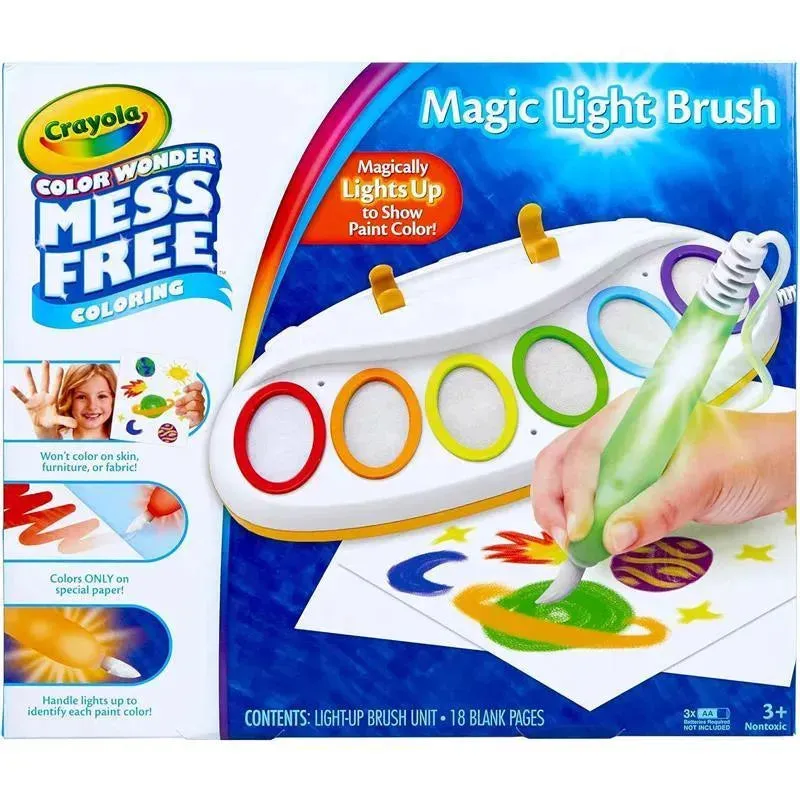 Crayola - Color Wonder Magic Light Brush, Mess Free Painting