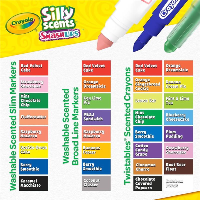 Crayola - Silly Scents Mini Inspiration Art Case, Scented Crayons & Markers Set - Image 3