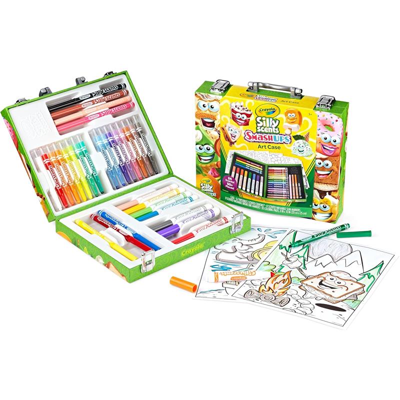 Crayola - Silly Scents Mini Inspiration Art Case, Scented Crayons & Markers Set - Image 5