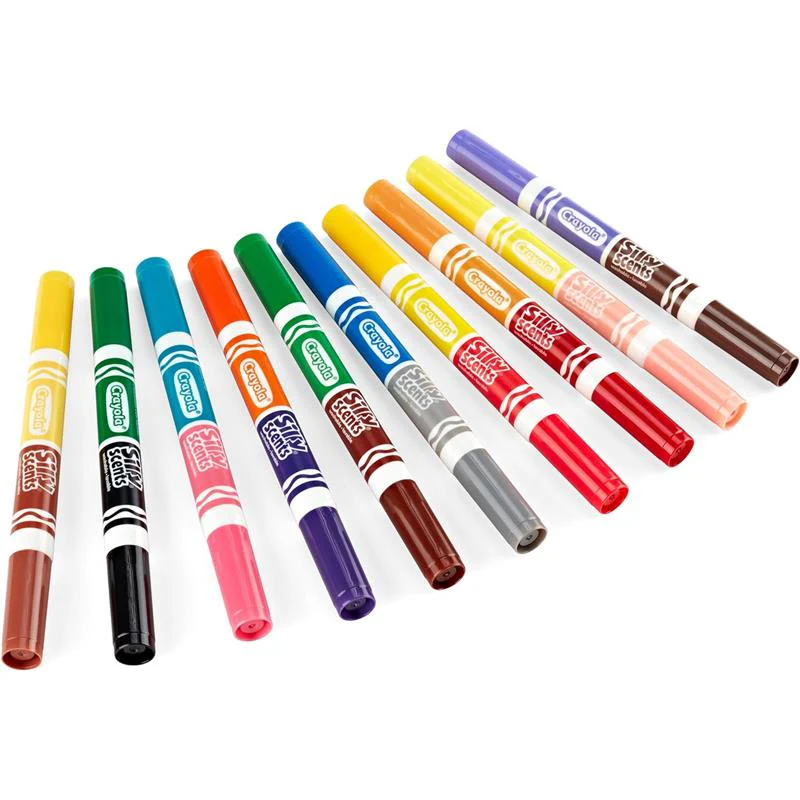 Crayola - Silly Scents Smashups, Dual-Ended Washable Broad Line Markers, 10 Count - Image 2