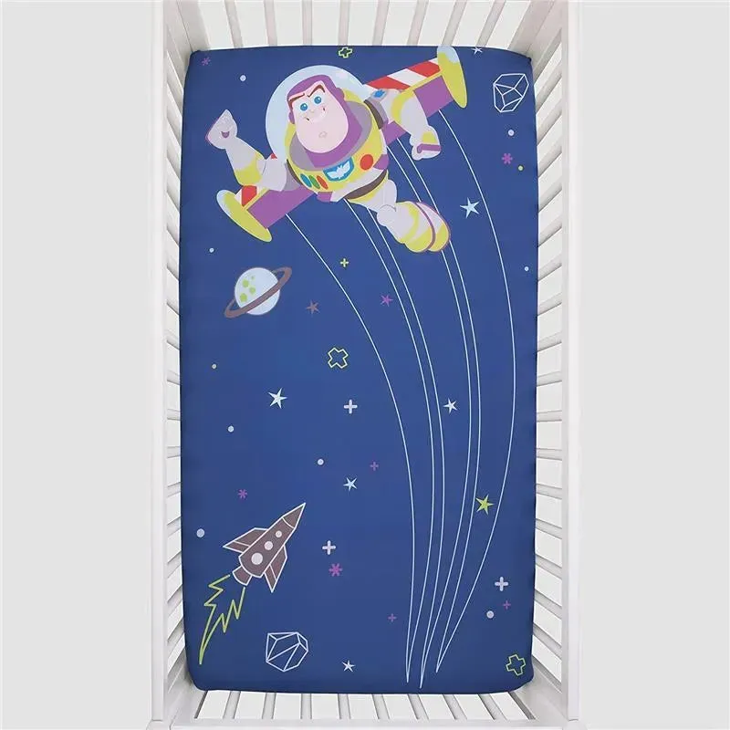 Crown Crafts - Disney Buzz Lightyear Photo Crib Fitted Sheet - Image 2