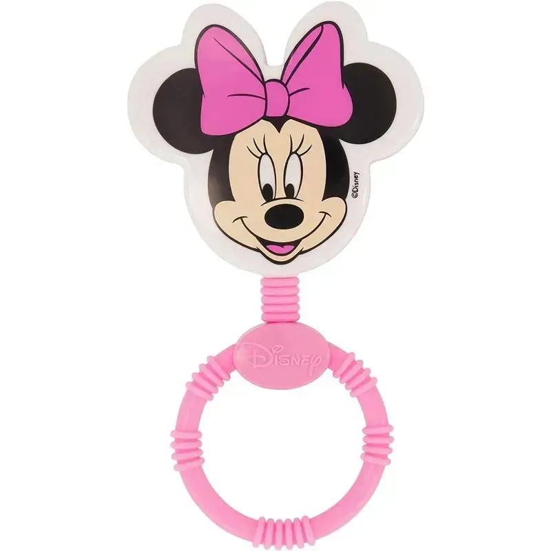 Cudlie - 2Pk Disney Minnie Mouse Character Shape Rattle and Keyring Teether - Image 2