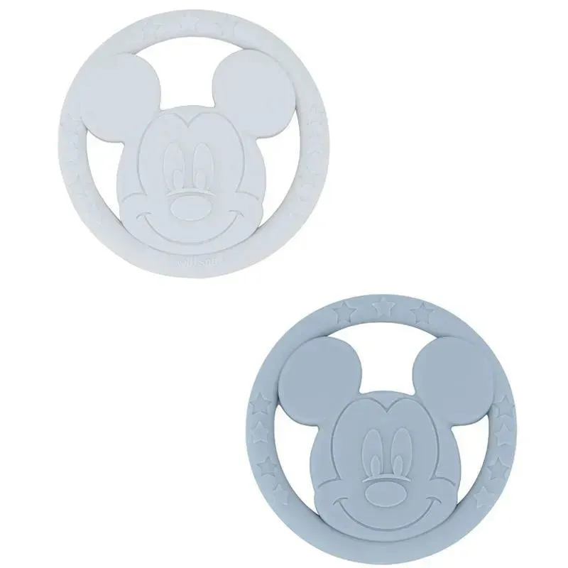 Cudlie - 2Pk Disney Silicone Teether Toy Set for Infants