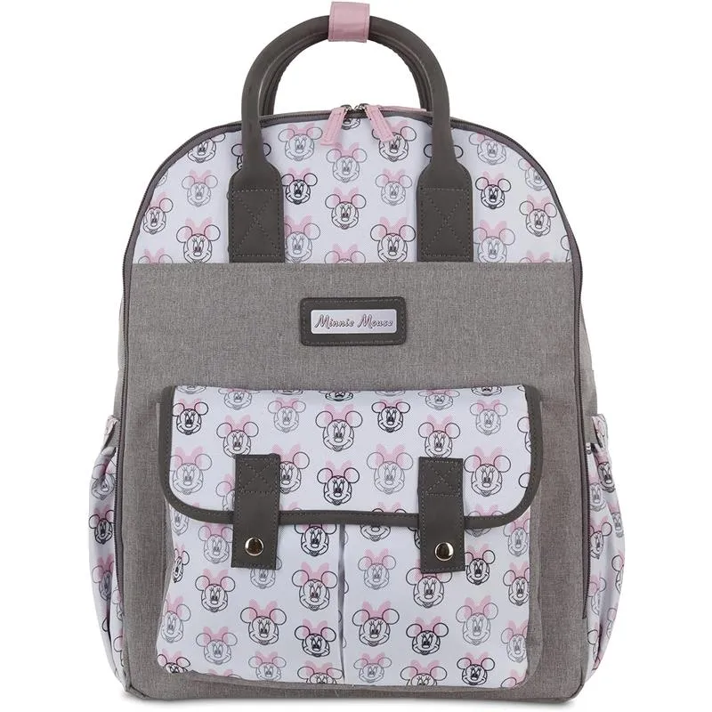 Cudlie - Disney Baby Minnie Backpack Diaper Bag with Slip Pocket