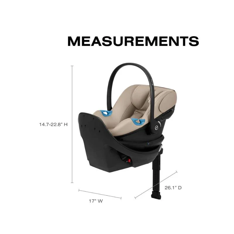 Cybex Aton G2 Infant Car Seat With Load Leg Base, Almond Beige - Image 2