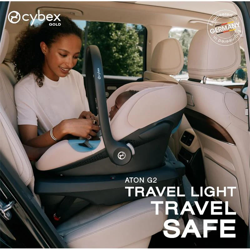 Cybex Aton G2 Infant Car Seat With Load Leg Base, Almond Beige - Image 7