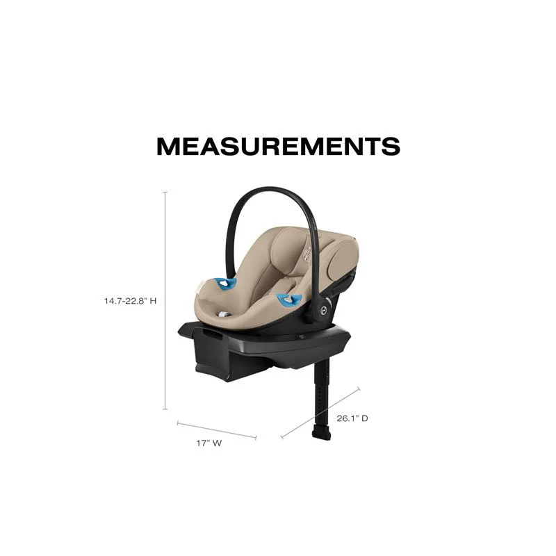 Cybex - Aton G2 Infant Car Seat With Load Leg Base, Almond Beige - Image 8