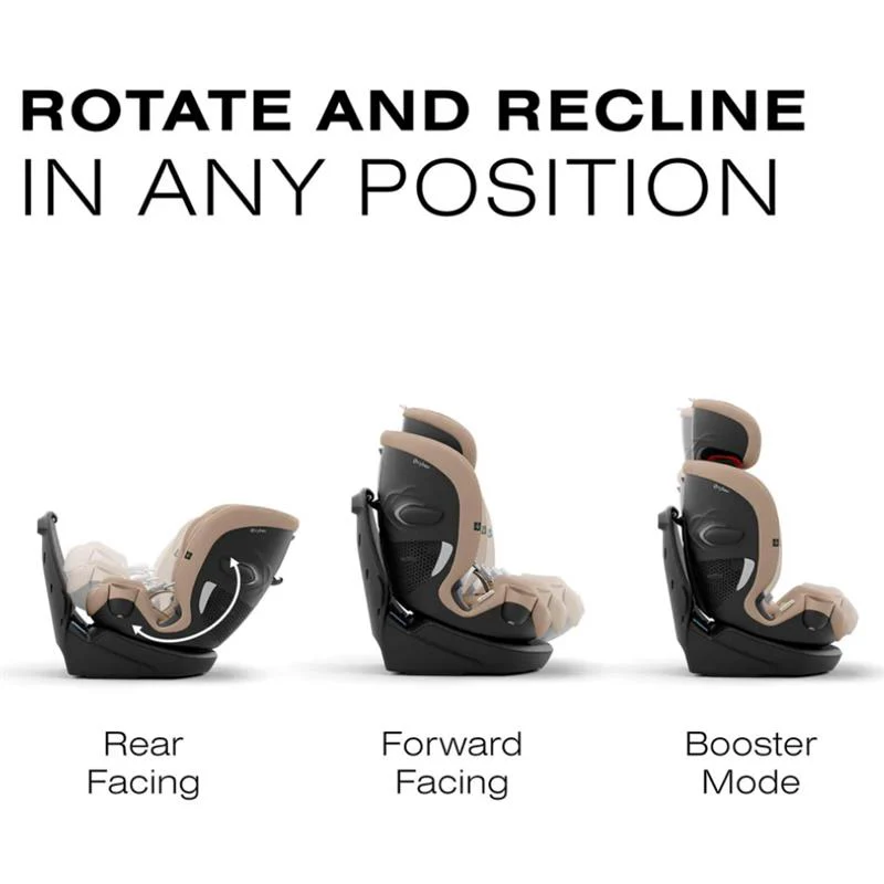Cybex - Callisto G 360° Rotating All-in-One Convertible Car Seat, Almond Beige - Image 3