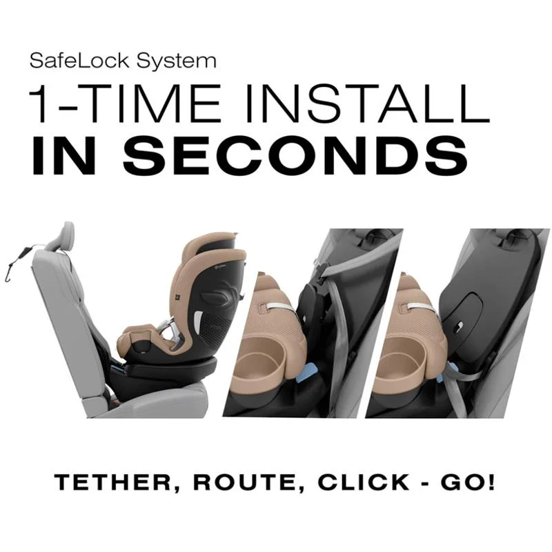 Cybex - Callisto G 360° Rotating All-in-One Convertible Car Seat, Almond Beige - Image 6